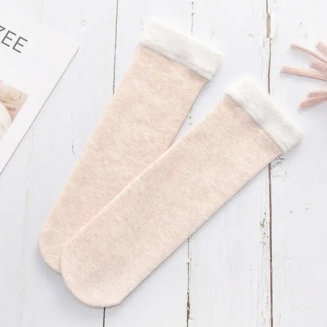 Chaussette d'hiver femme - Chausson Chaussette