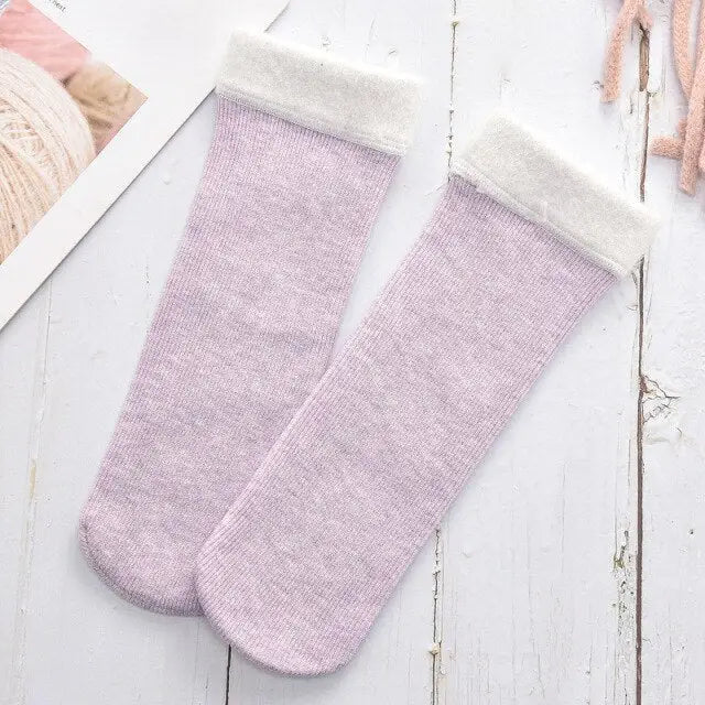 Chaussette d'hiver femme - Chausson Chaussette