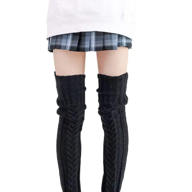 Chaussette hiver laine Noir