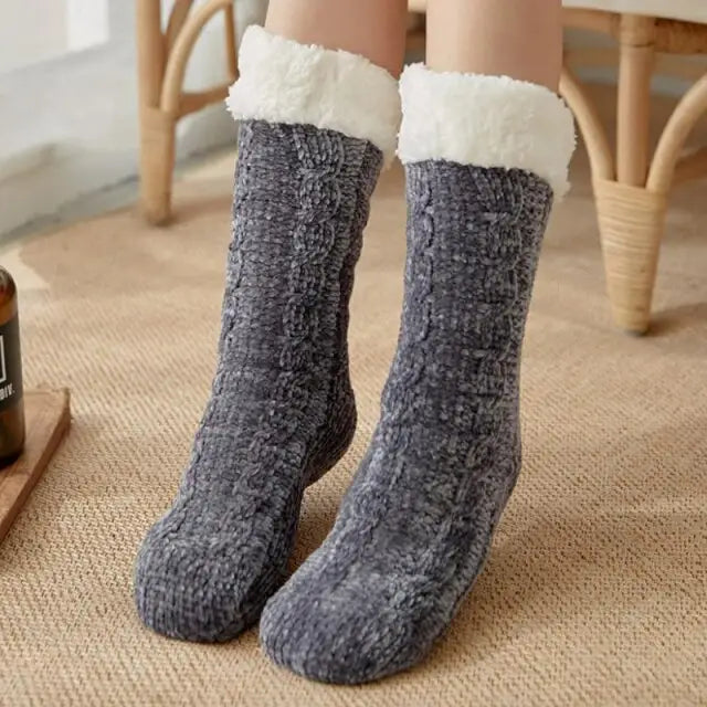 Chaussette polaire femme - Chausson Chaussette