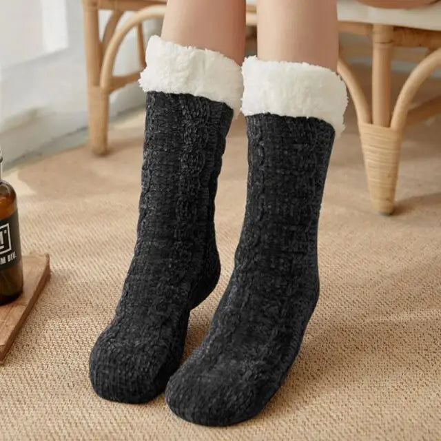 Chaussette polaire femme - Chausson Chaussette