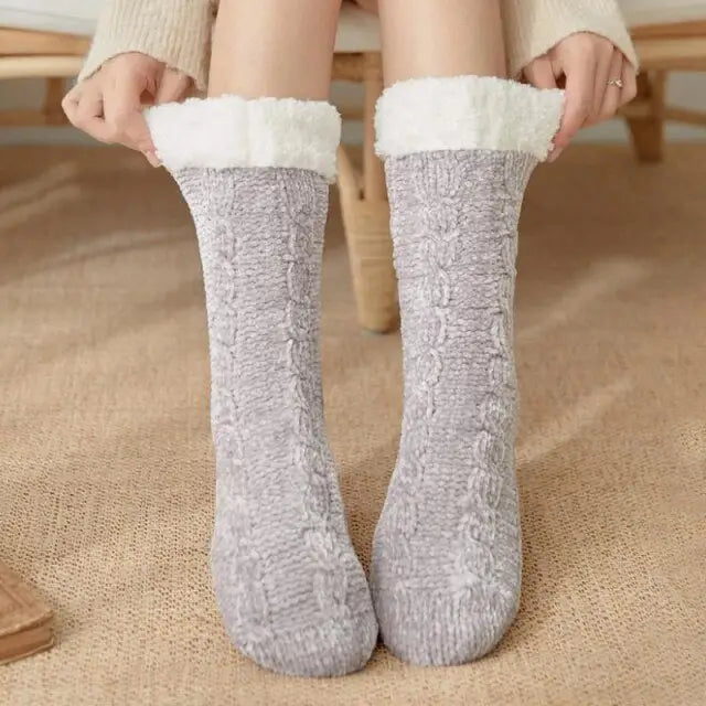 Chaussette polaire femme - Chausson Chaussette