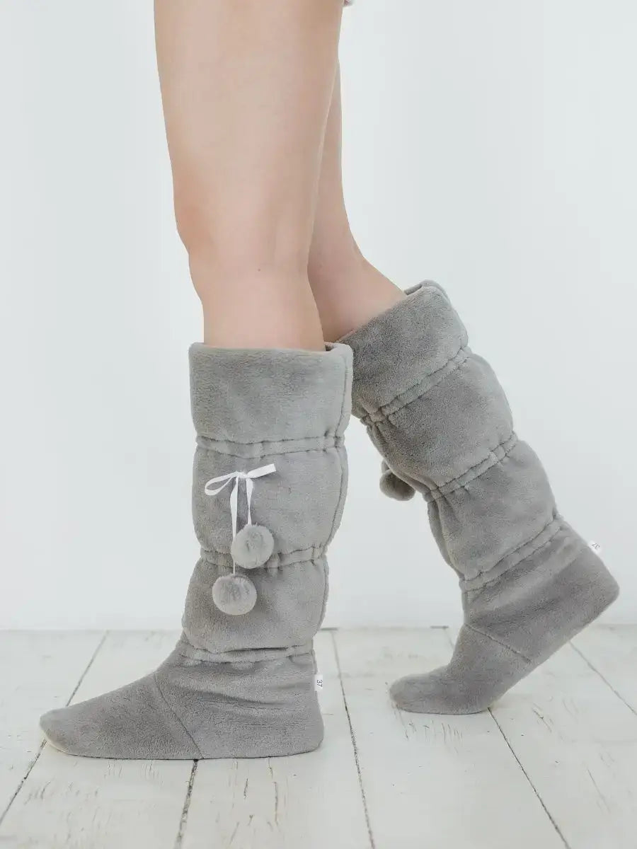 Chaussettes Chaussons Chaudes Gris / Taille Universelle