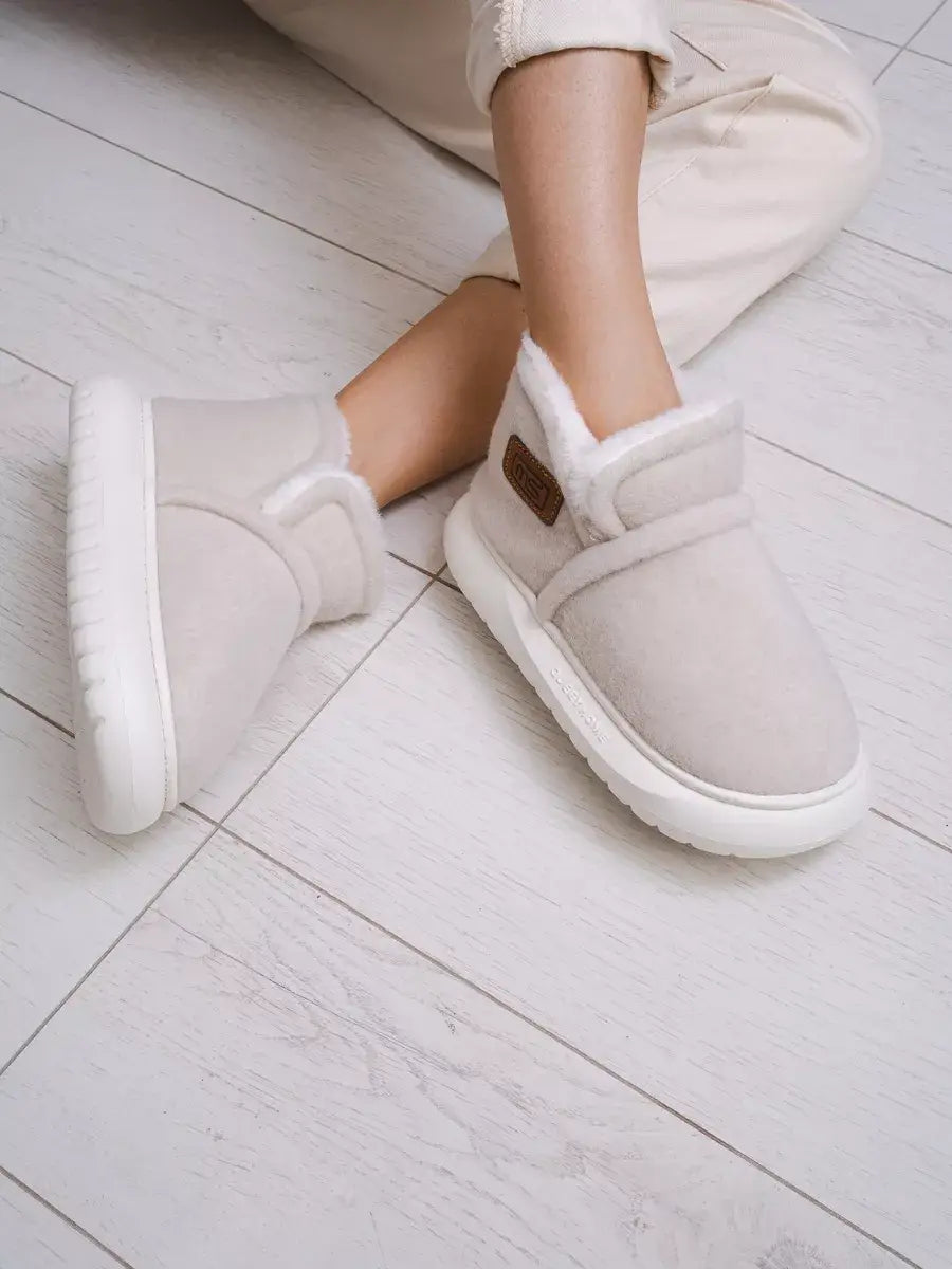 Chausson Boots Fourrure Gris / 35
