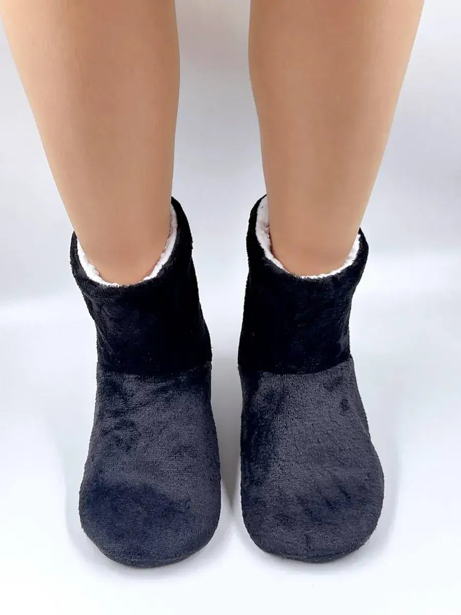 Chausson Botte Laine Bleu / 35