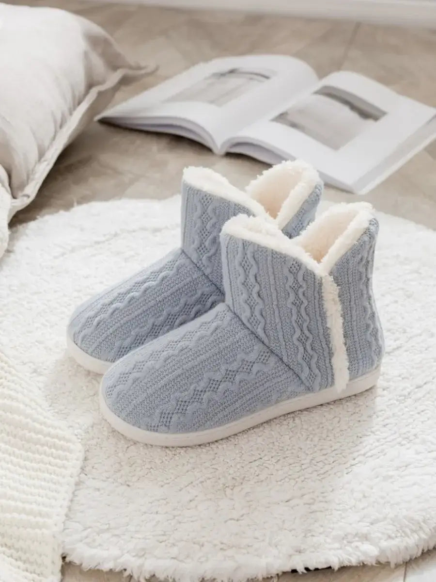 Chausson Botte Moumoute Bleu / 35
