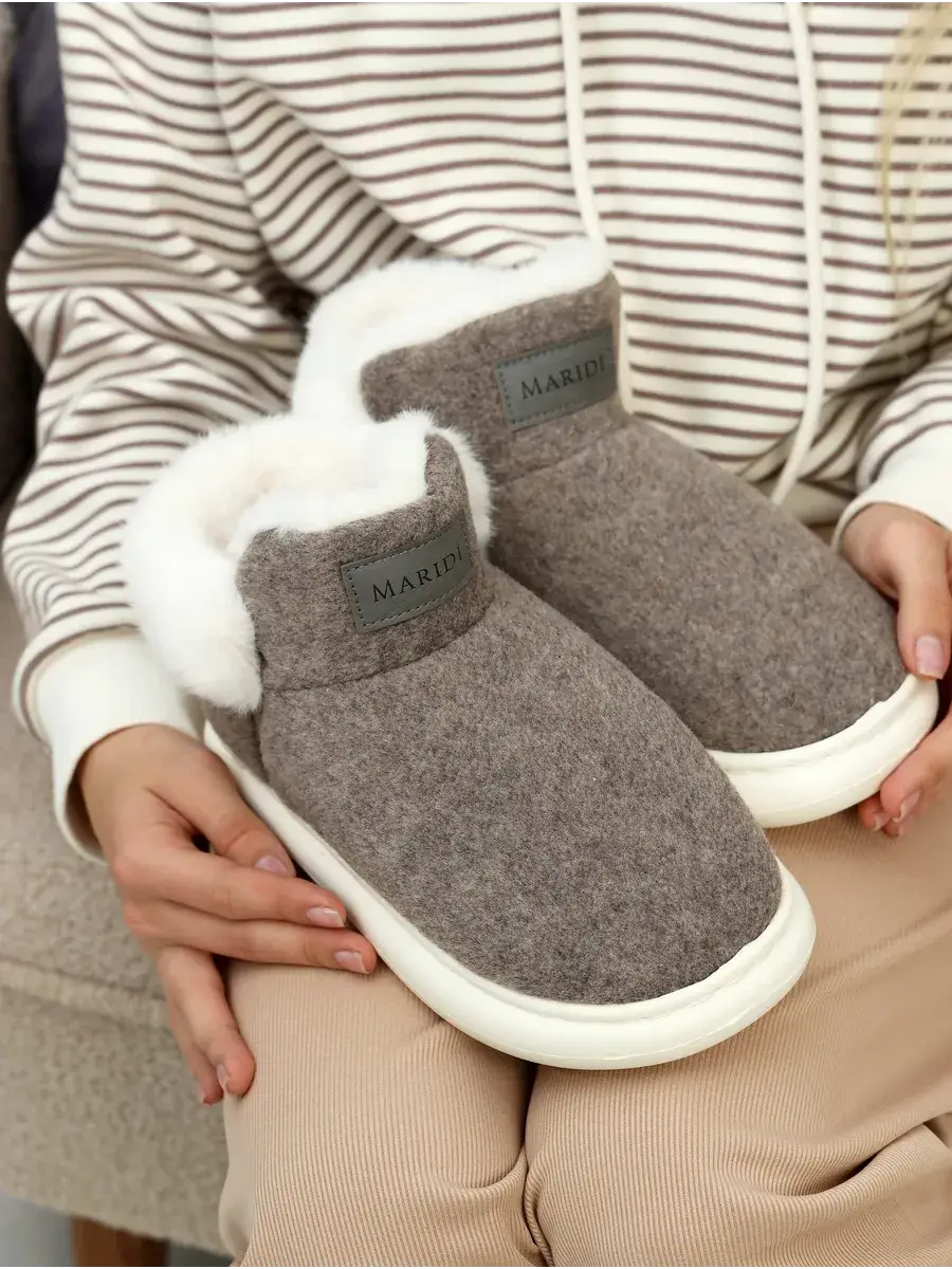 Chausson Bottine En Velours