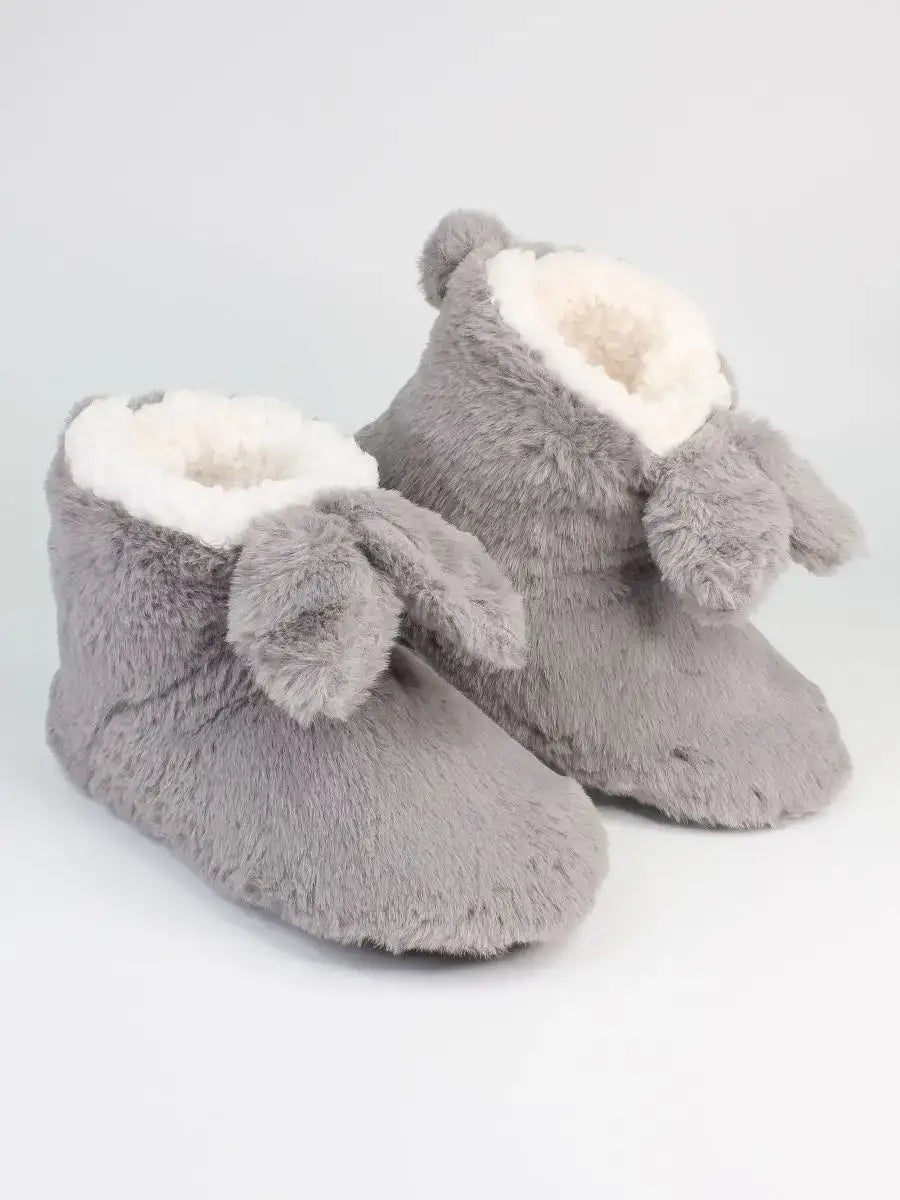 Chausson Bottine Lapin Gris Souris / 35