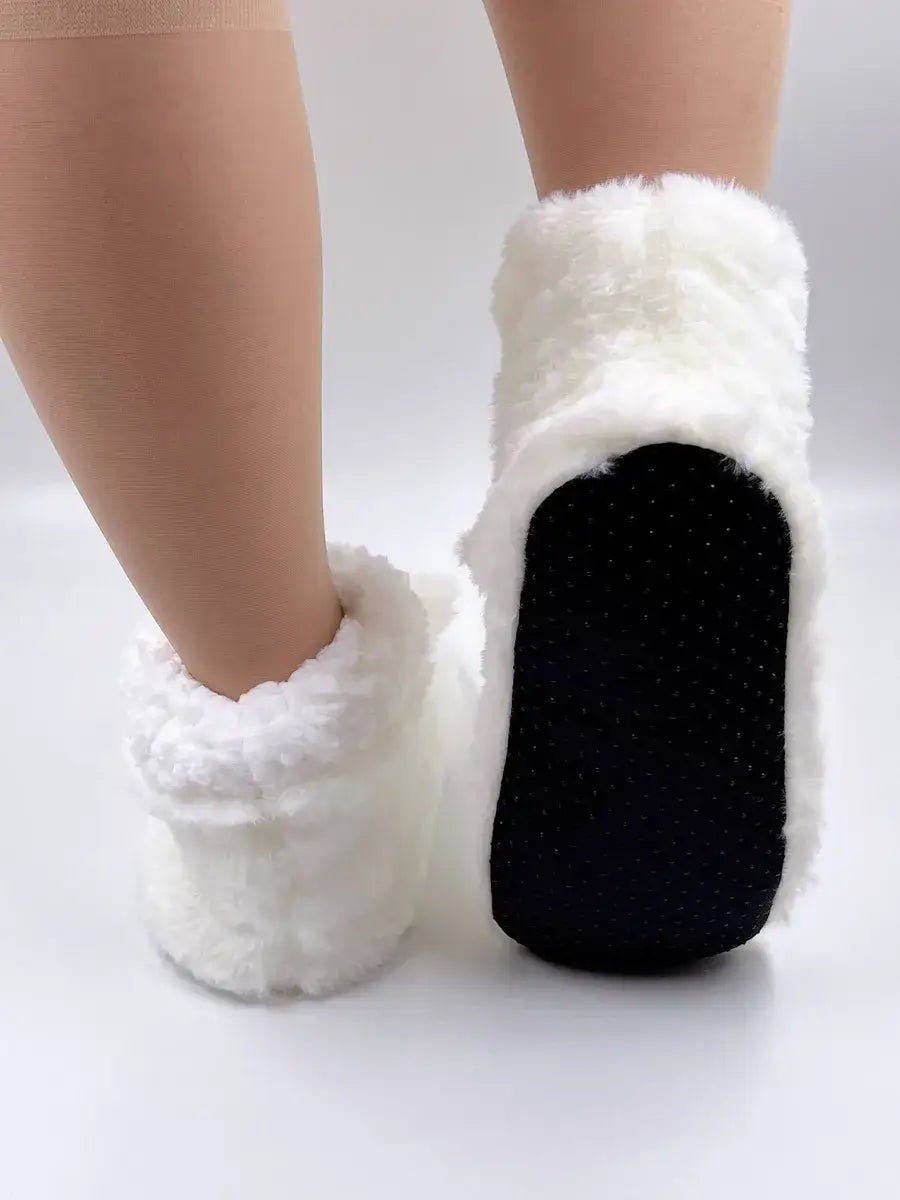Chausson Chaussette Animaux Blanc / Taille Universelle