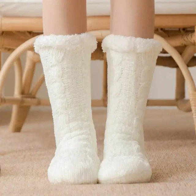 Chausson chaussette antidérapant femme - Chausson Chaussette
