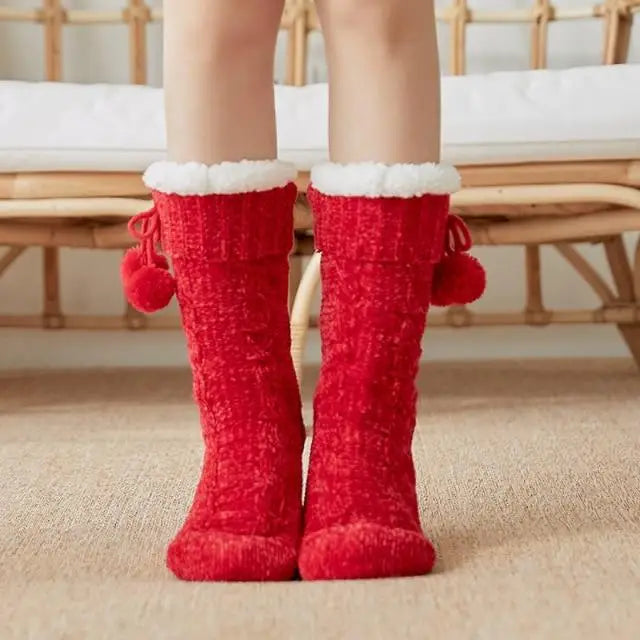 Chausson chaussette antidérapant femme - Chausson Chaussette