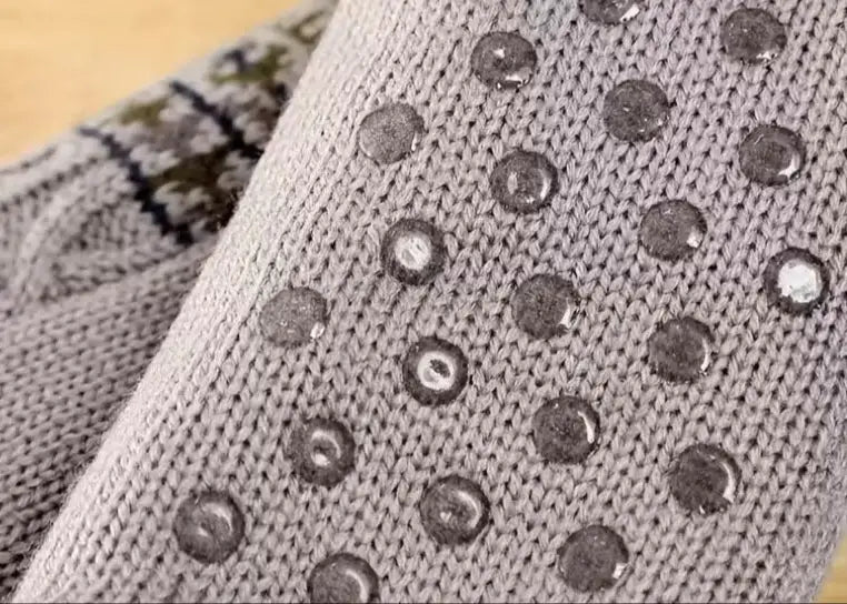 Chausson Chaussette Antidérapant Homme Gris / Taille Universelle