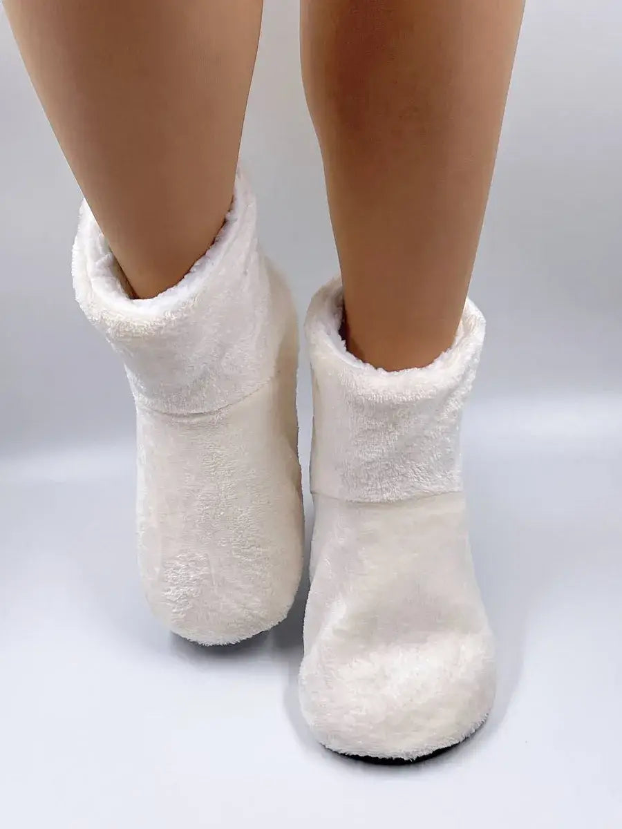 Chausson chaussette avec semelle Blanc / Taille Universelle