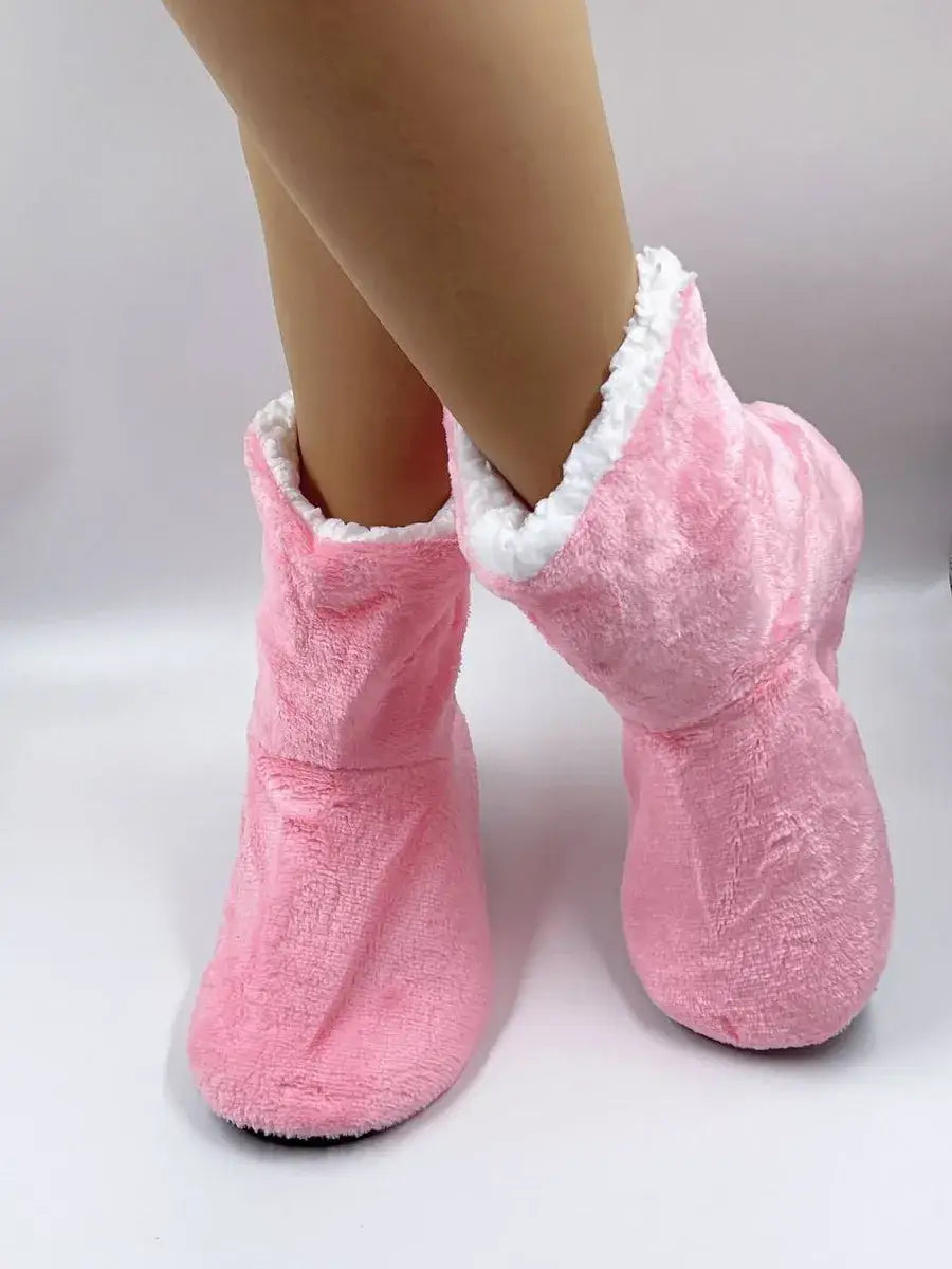 Chausson chaussette avec semelle Rose / Taille Universelle