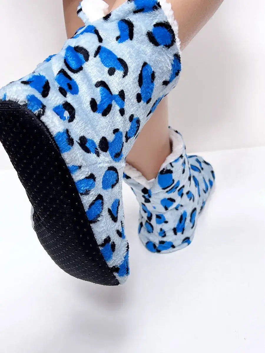 Chausson Chaussette Léopard