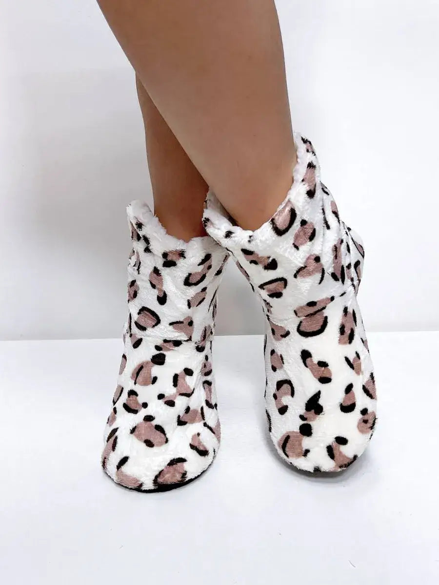 Chausson Chaussette Léopard