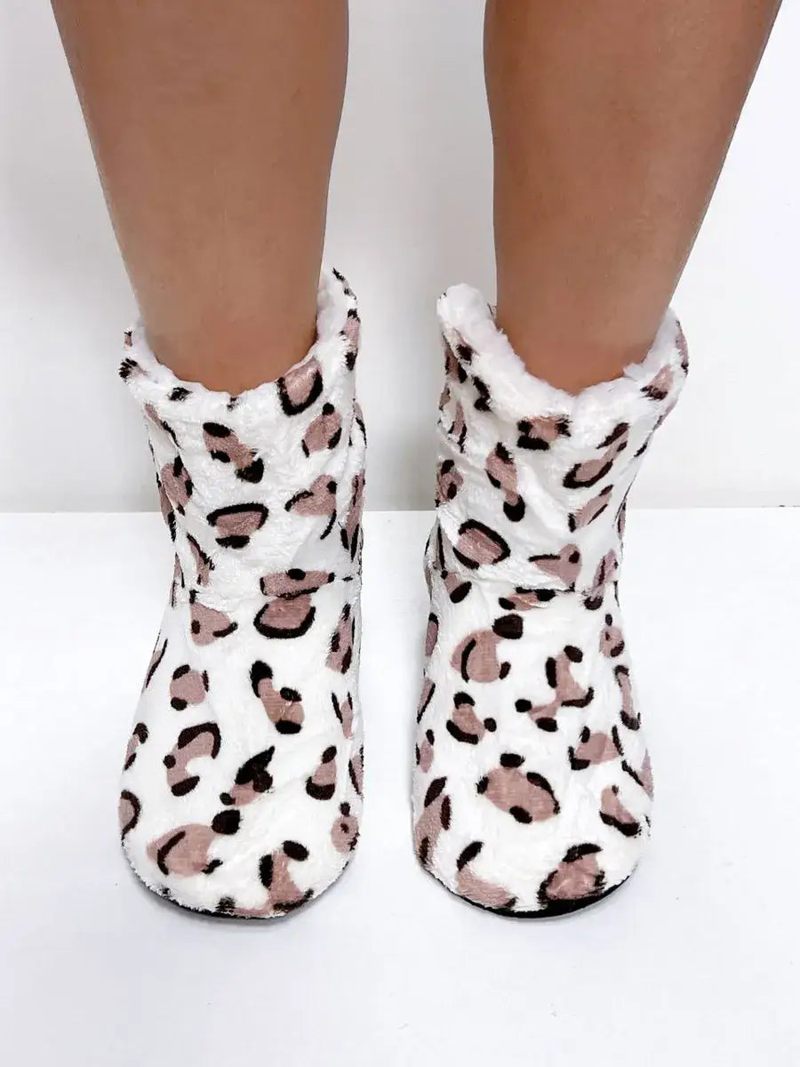 Chausson Chaussette Léopard