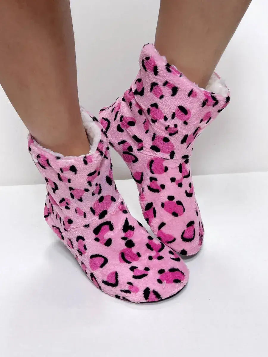 Chausson Chaussette Léopard