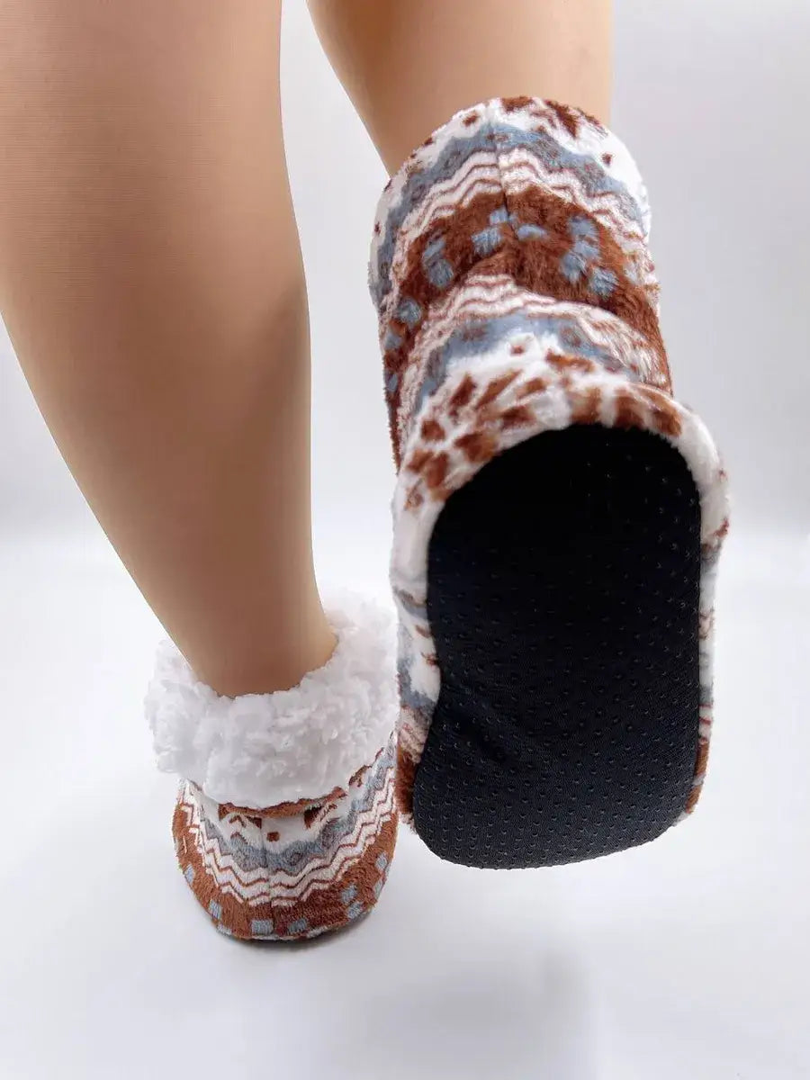 Chausson Chaussette Poncho Motifs / Taille Universelle