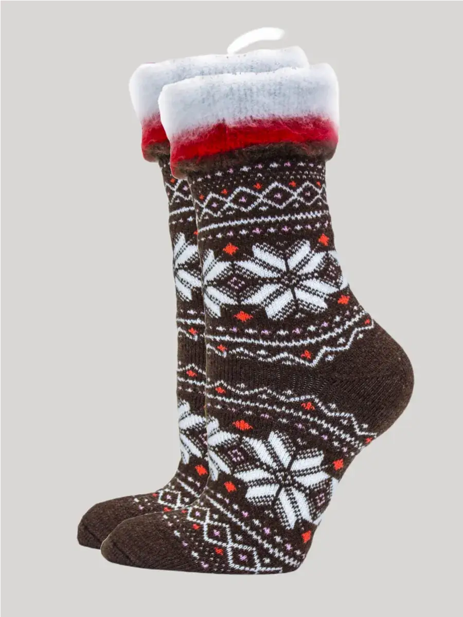 Chausson Noël Homme Marron / Taille Universelle