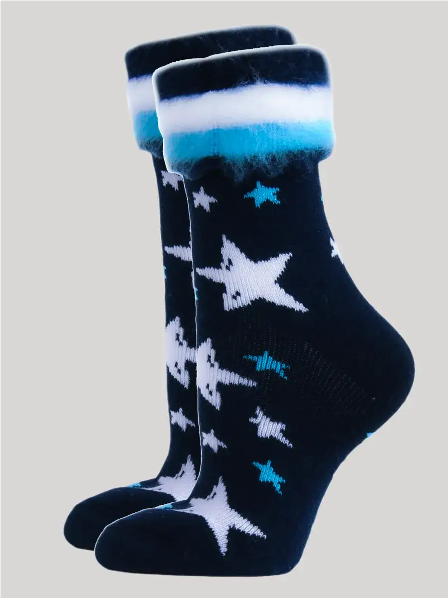 Chausson Noël Homme Noir 2 / Taille Universelle