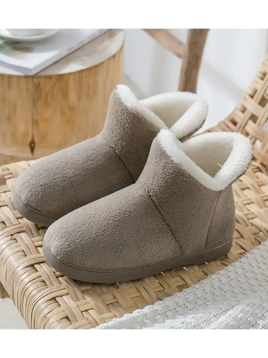 Chaussons Bottillons Fourrés Gris / 35