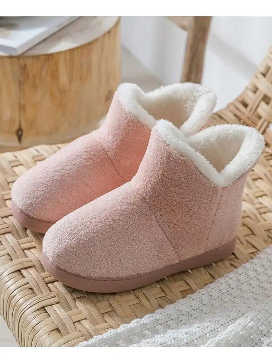 Chaussons Bottillons Fourrés Rose / 35