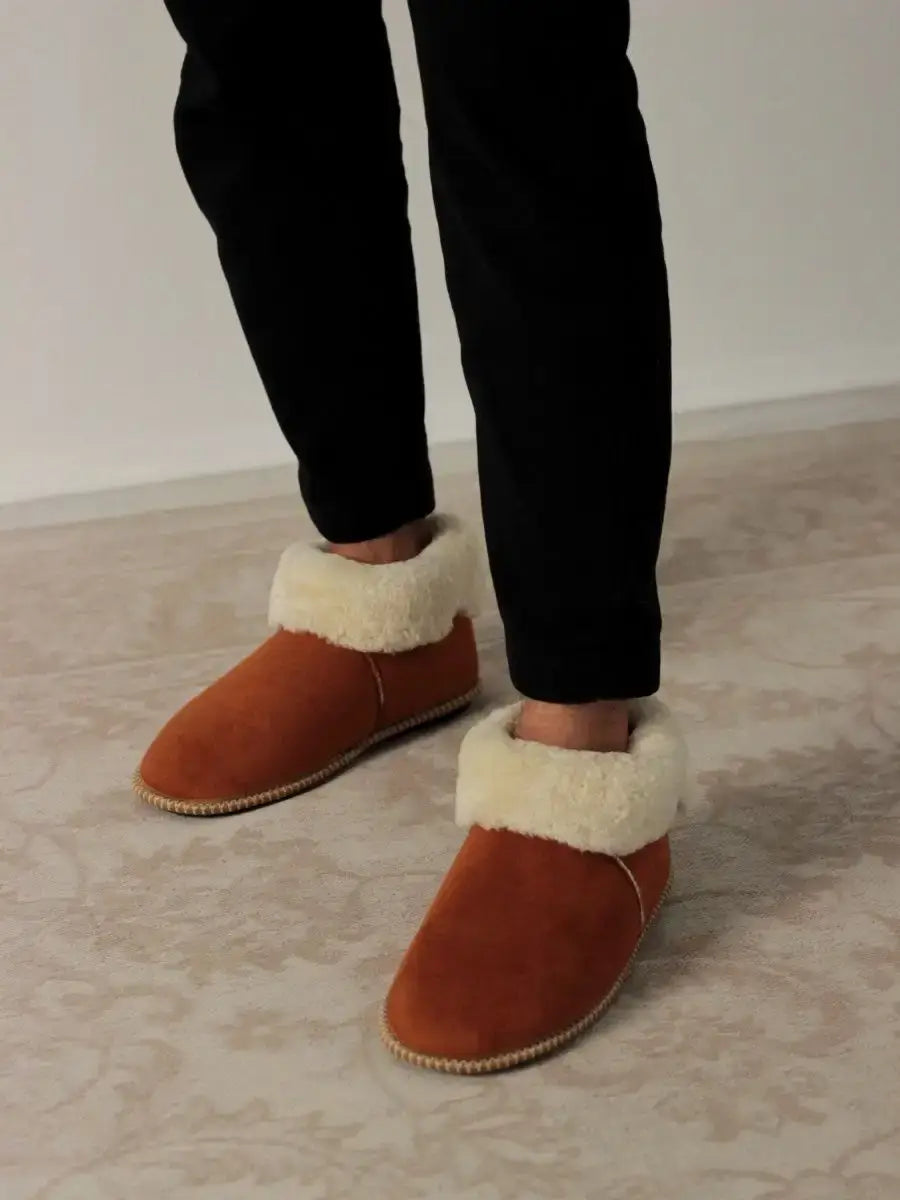 Chaussons Fourrés Mouton Homme