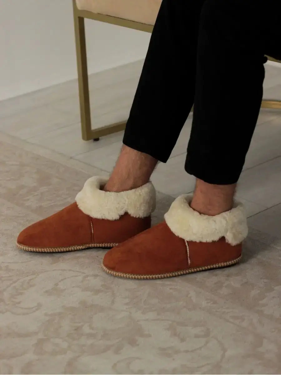 Chaussons Fourrés Mouton Homme