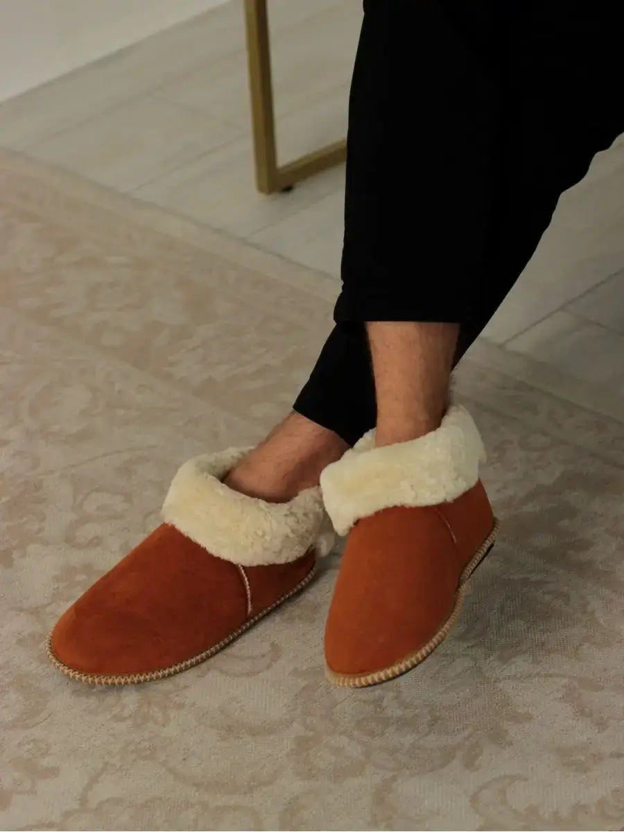 Chaussons Fourrés Mouton Homme