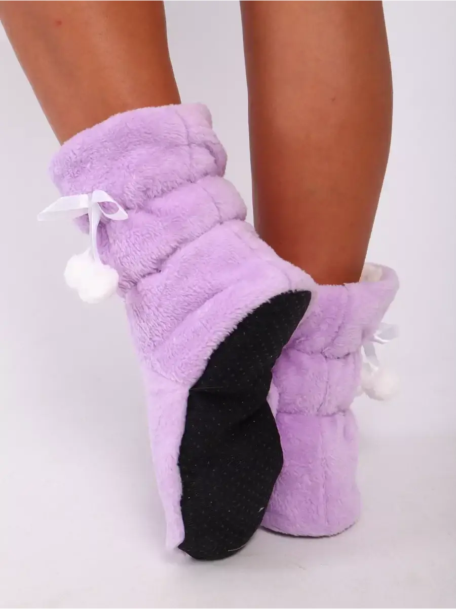 Chaussons Fourrure Rose Rose / Taille Universelle
