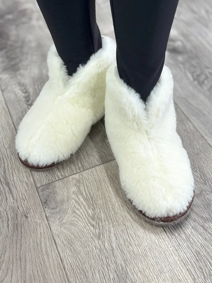 Chaussons Hiver Homme Blanc / Taille Universelle