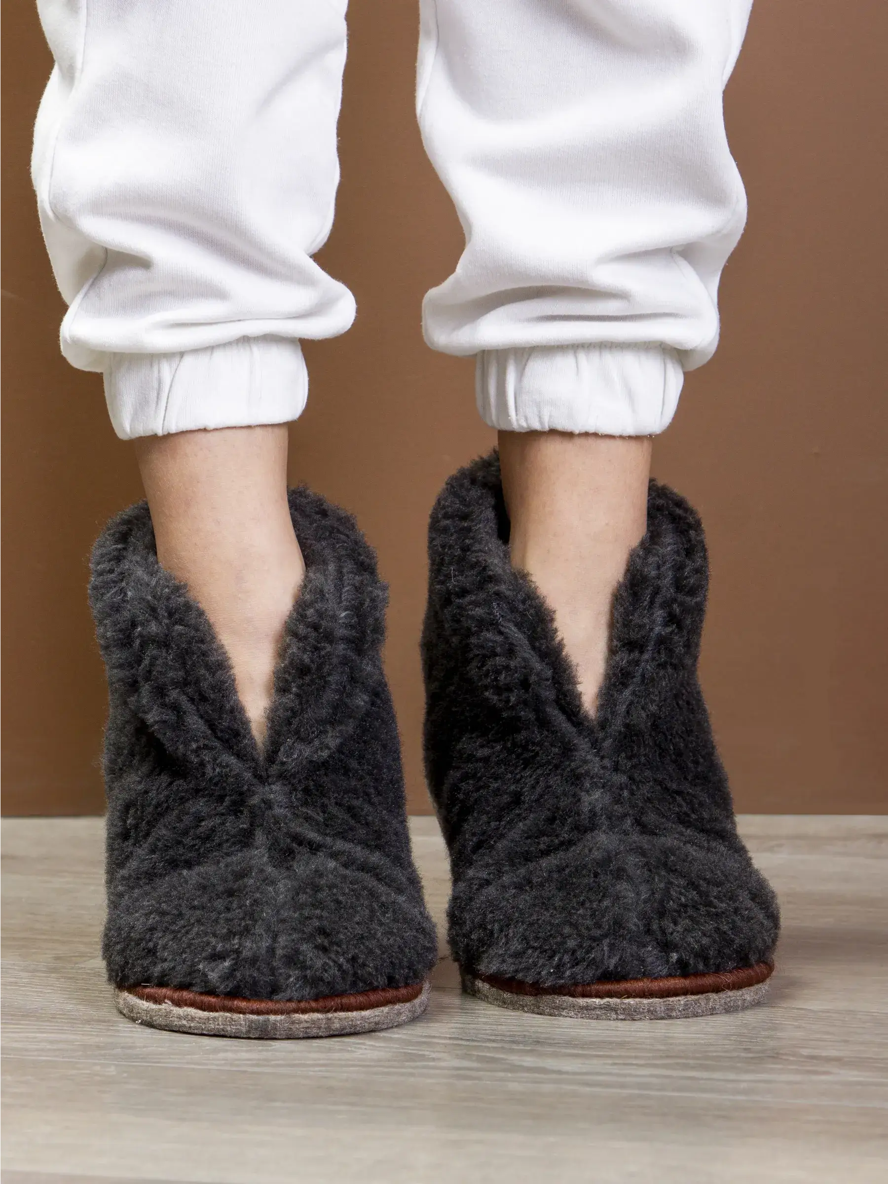 Chaussons Hiver Homme Noir / Taille Universelle