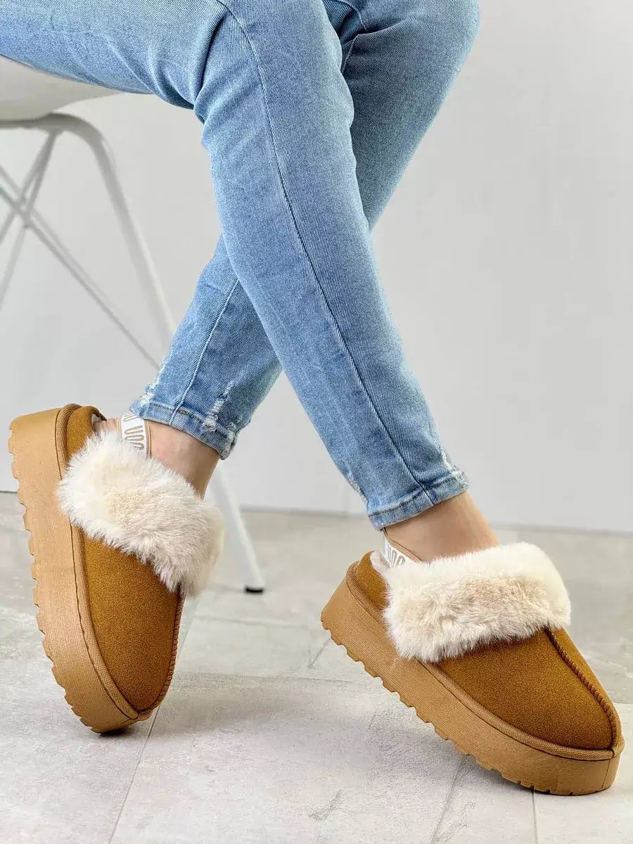 Chaussons Mocassins Fourrés Femme