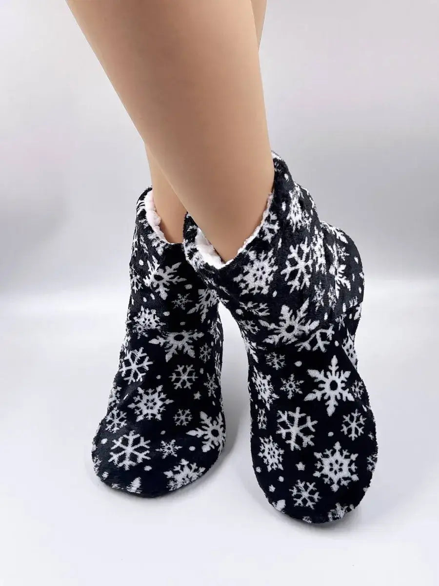 Chaussons Noël Femme Noir / 35