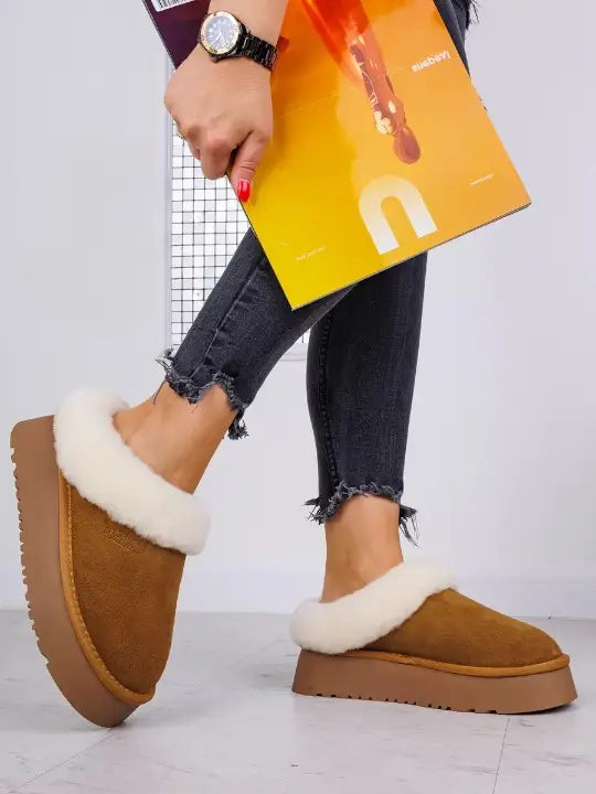 Chaussons Sabots Fourrés Femme