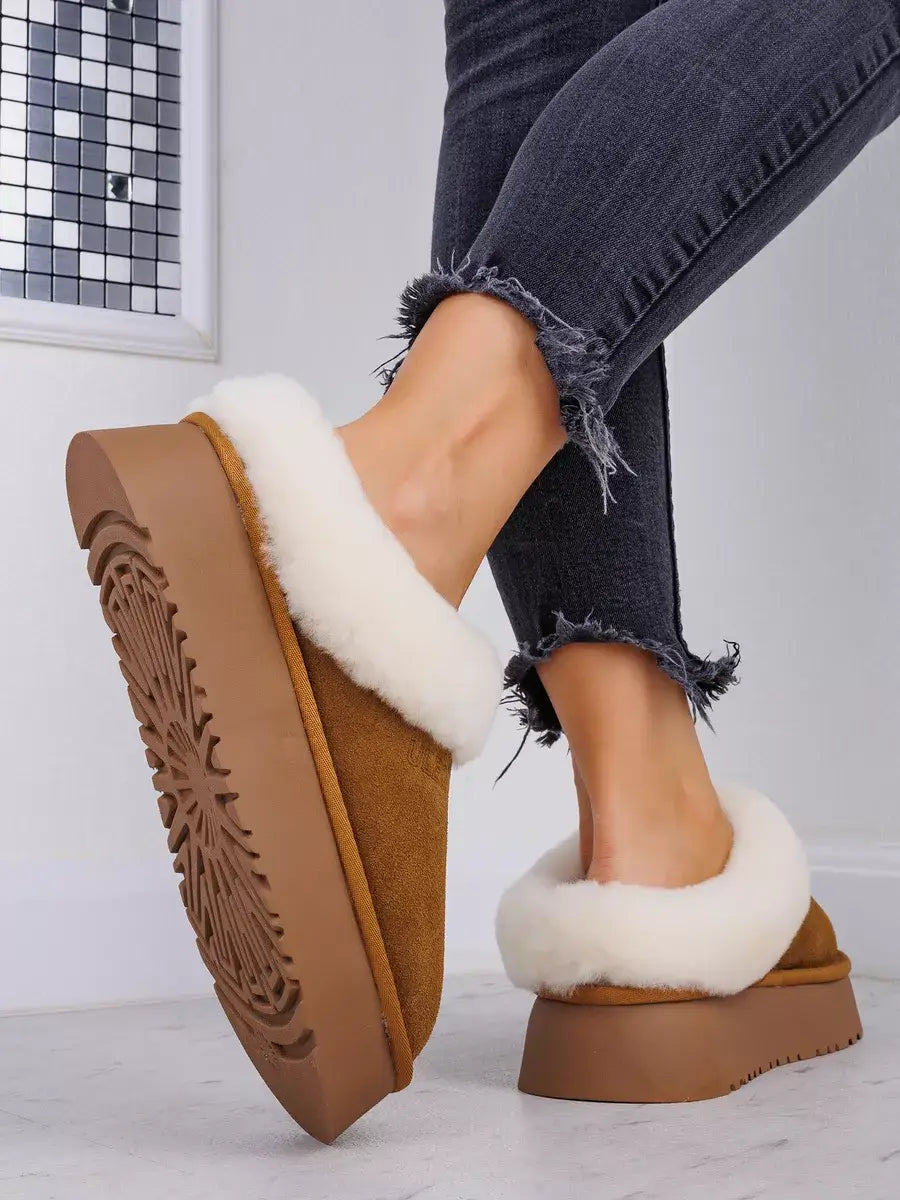 Chaussons Sabots Fourrés Femme