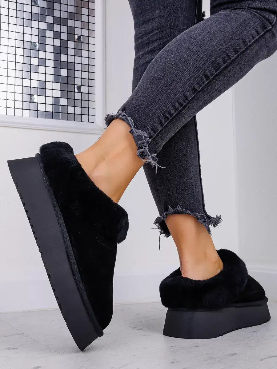 Chaussons Sabots Fourrés Femme