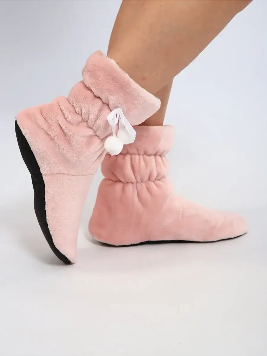 Pantoufles Bottes Rose / 35